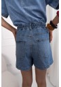 KRÓTKI DAMSKI KOMBINEZON JEANSOWY