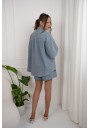 KOMPLET DAMSKI Z KOSZULĄ I SZORTAMI DENIM WAVE
