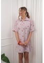 JEANSOWA SUKIENKA Z KRÓTKIM RĘKAWEM I HAFTEM SWEET CHERRY
