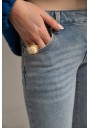 JEANSOWE SPODNIE LOW WAIST