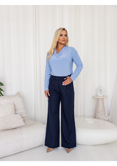 BLUZKA Z DEKOLTEM WODA