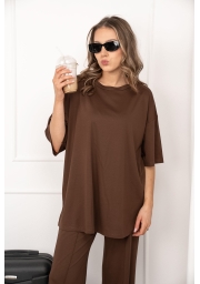 KOMPLET DAMSKI OVERSIZE ZE SZEROKĄ NOGAWKĄ – RUNWAY