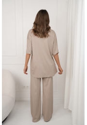 KOMPLET DAMSKI OVERSIZE ZE SZEROKĄ NOGAWKĄ – RUNWAY