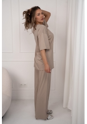 KOMPLET DAMSKI OVERSIZE ZE SZEROKĄ NOGAWKĄ – RUNWAY