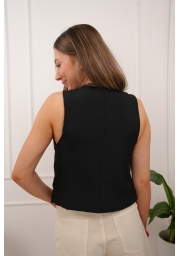 KAMIZELKA ELEGANCKA Z GUZIKAMI I DEKOLTEM V CITY CHIC