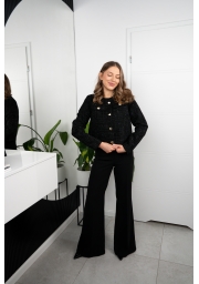 KURTKA BOUCLÉ Z OZDOBNYMI GUZIKAMI I BŁYSZCZĄCĄ NITKĄ HELEN