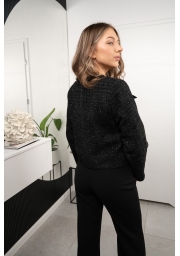 KURTKA BOUCLÉ Z OZDOBNYMI GUZIKAMI I BŁYSZCZĄCĄ NITKĄ HELEN