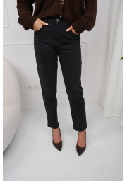 SPODNIE JEANSOWE MOM FIT Z WYSOKIM STANEM