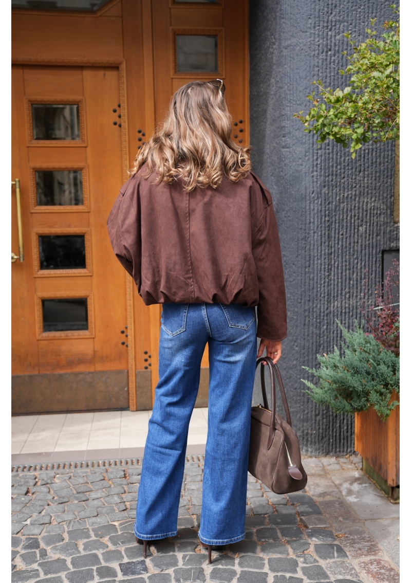JEANSY Z CYRKONIAMI O SZEROKIEJ NOGAWCE WIDE LEG