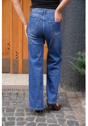 JEANSY Z CYRKONIAMI O SZEROKIEJ NOGAWCE WIDE LEG