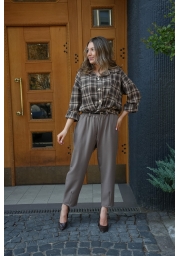 ELEGANCKIE SPODNIE Z GUMKĄ W PASIE