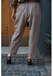 ELEGANCKIE SPODNIE Z GUMKĄ W PASIE