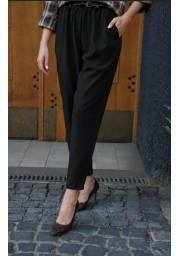 ELEGANCKIE SPODNIE Z GUMKĄ W PASIE