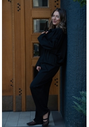 CZARNY KOMPLET DRESOWY OVERSIZE – BLUZA I SPODNIE