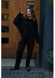 CZARNY KOMPLET DRESOWY OVERSIZE – BLUZA I SPODNIE