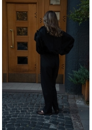 CZARNY KOMPLET DRESOWY OVERSIZE – BLUZA I SPODNIE