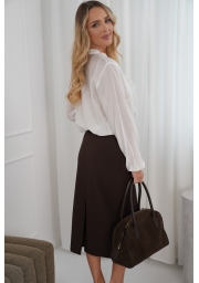 ELEGANCKA KOSZULA Z OZDOBNYMI FALBANAMI