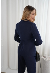ELEGANCKA DWURZĘDOWA MARYNARKA ZE ZŁOTYMI GUZIKAMI CHIC