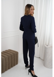 ELEGANCKA DWURZĘDOWA MARYNARKA ZE ZŁOTYMI GUZIKAMI CHIC