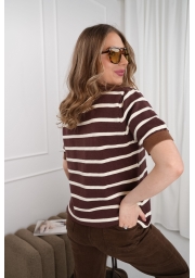 SWETER W PASKI Z KRÓTKIM RĘKAWEM ALEKS