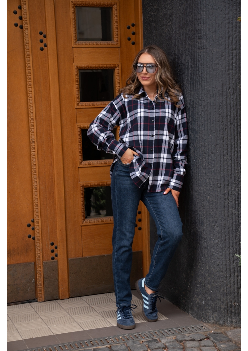 JEANSY MOM FIT Z WYSOKIM STANEM