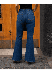 JEANSY FLARED Z WYSOKIM STANEM PUSH UP DZWONY