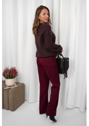 SWETER Z BABY ALPAKĄ Z DZWONOWATYMI RĘKAWAMI MOLI