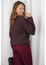 SWETER Z BABY ALPAKĄ Z DZWONOWATYMI RĘKAWAMI MOLI