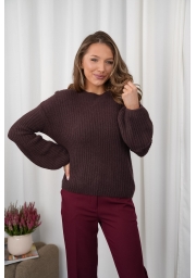 SWETER Z BABY ALPAKĄ Z DZWONOWATYMI RĘKAWAMI MOLI