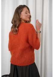 SWETER MOHEROWY Z KRÓTKIM RĘKAWEM PUMPKIN CLOUD
