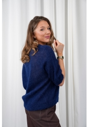 SWETER MOHEROWY Z DEKOLTEM V MOHAIR KISS