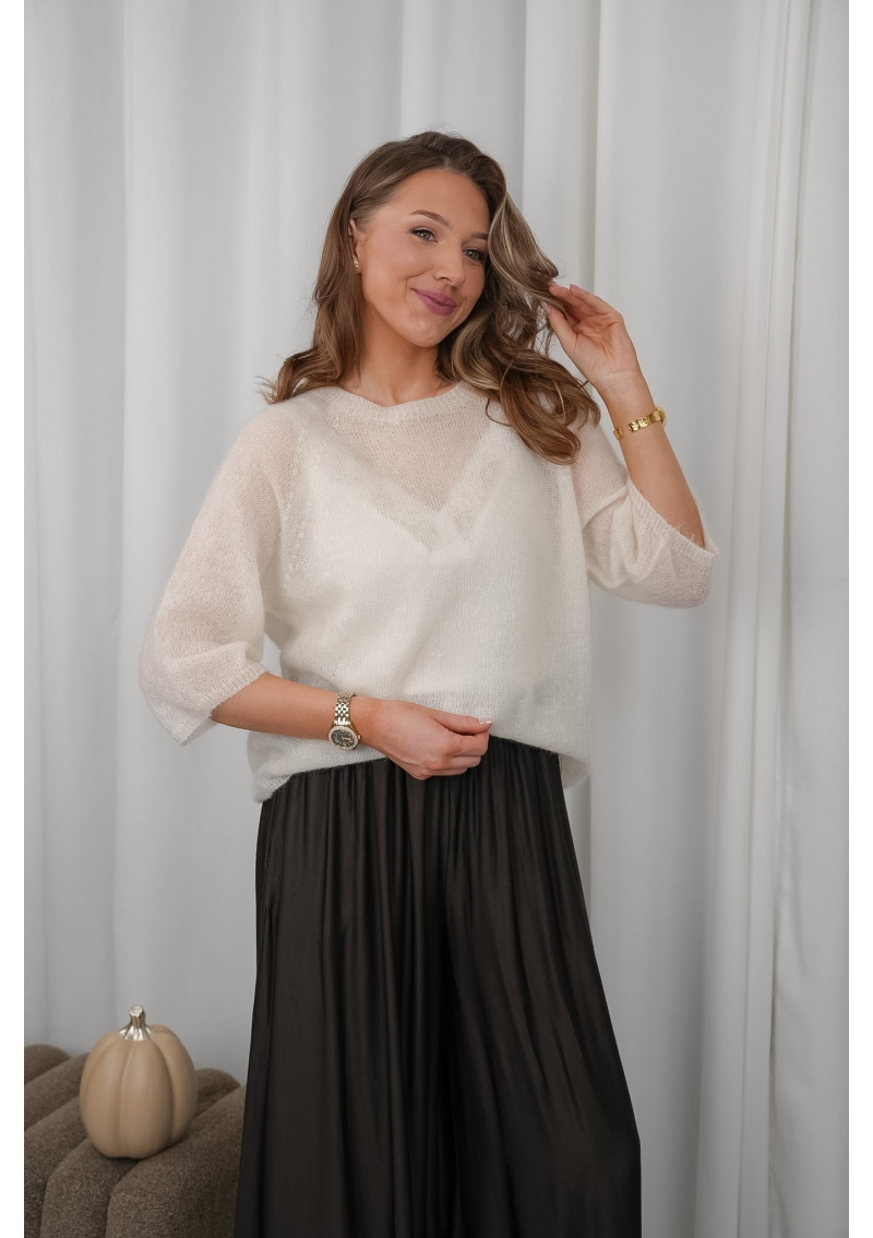 SWETER MOHEROWY Z KRÓTKIM RĘKAWEM AUTUMN HUG