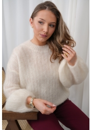SWETER MOHEROWY Z EFEKTOWNYMI RĘKAWAMI MAELLA