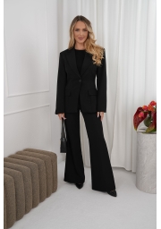 KOMPLET O ELEGANCKIM KROJU TALIOWANA MARYNARKA I SPODNIE
