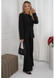 KOMPLET O ELEGANCKIM KROJU TALIOWANA MARYNARKA I SPODNIE
