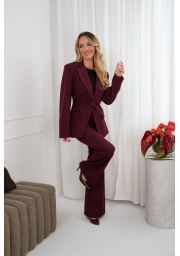 KOMPLET O ELEGANCKIM KROJU TALIOWANA MARYNARKA I SPODNIE