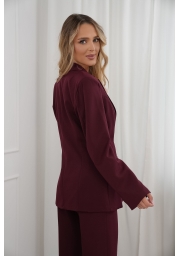 KOMPLET O ELEGANCKIM KROJU TALIOWANA MARYNARKA I SPODNIE