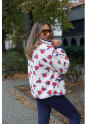 POLAR DAMSKI TEDDY NA SUWAK Z WYSOKIM KOŁNIERZEM MAPLE
