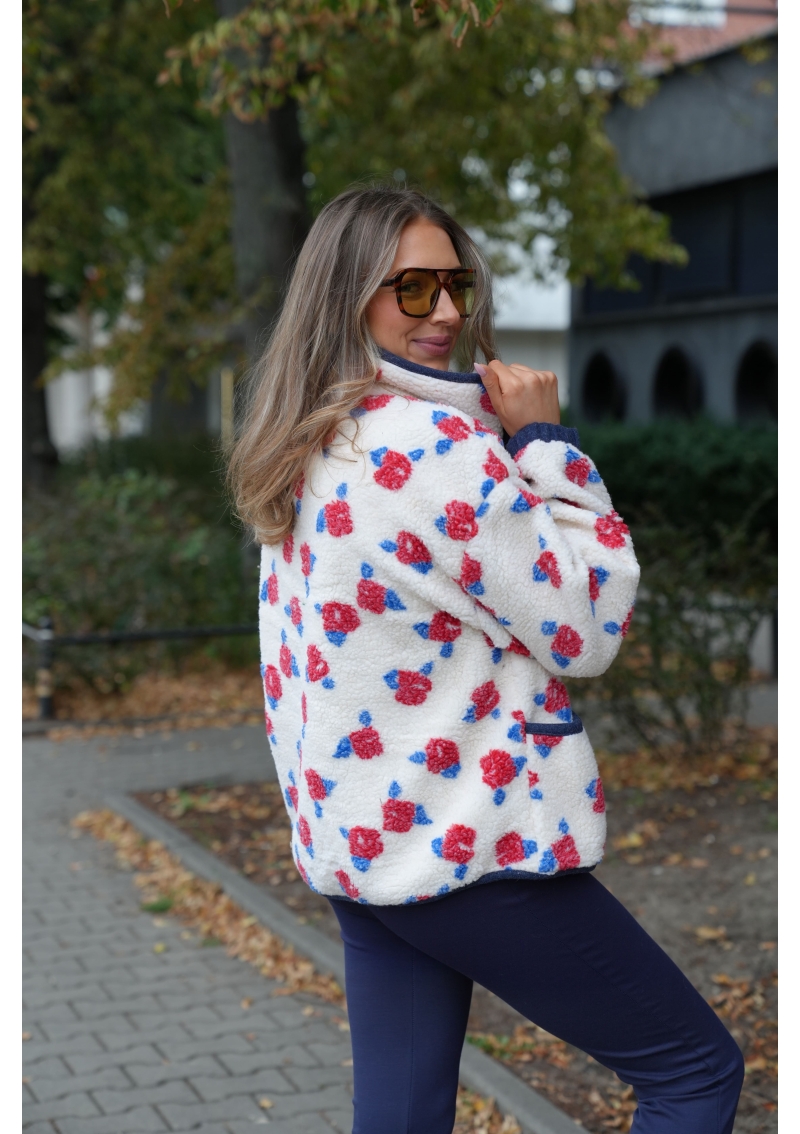 POLAR DAMSKI TEDDY NA SUWAK Z WYSOKIM KOŁNIERZEM MAPLE