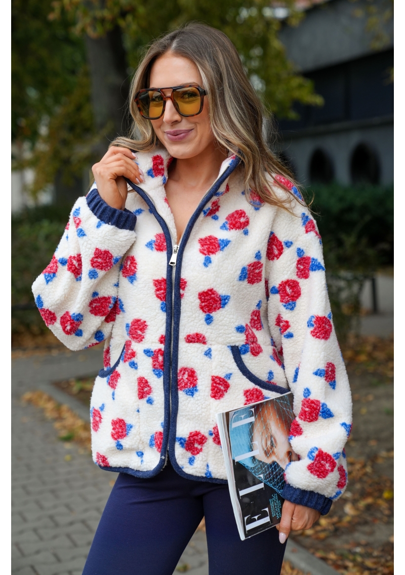 POLAR DAMSKI TEDDY NA SUWAK Z WYSOKIM KOŁNIERZEM MAPLE