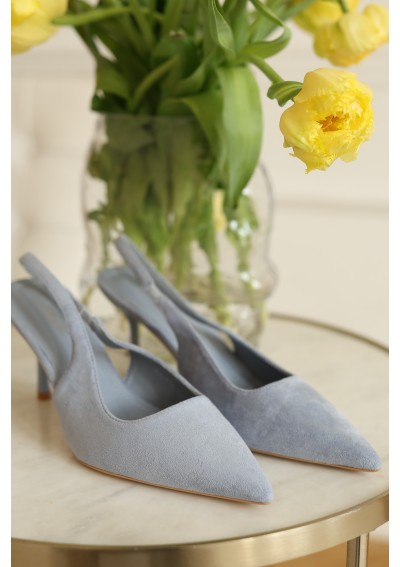 ZAMSZOWE CZÓŁENKA SLINGBACK NA OBCASIE