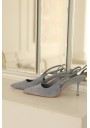 ZAMSZOWE CZÓŁENKA SLINGBACK NA OBCASIE